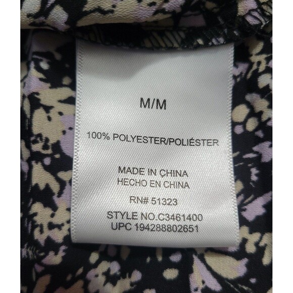 NWT Vince Camuto Women's Pleated pull on Maxi Skirt Black Floral Pattern Medium - Picture 5 of 7